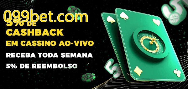 Promoções do cassino ao Vivo 099bet.com